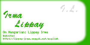 irma lippay business card